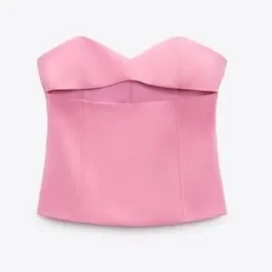 未使用⭐︎CARLAカーラBiraku bustier tops Zara | Tops | Zara Barbie Pink Cut Out Corset Bustier 223